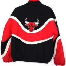 Vintage Apex One Boys Large Fits Mens Small Chicago Bulls Insulated Jacket F1015