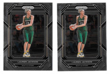 2023 PRIZM WNBA BASKETBALL LAUREN JACKSON #64 LOT OF 2 CARDS,SEATTLE STORM