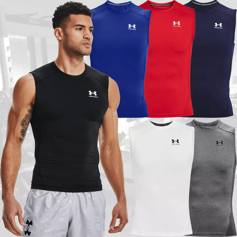 Under Armour HeatGear Armour Sleeveless Compression Shirt for Men