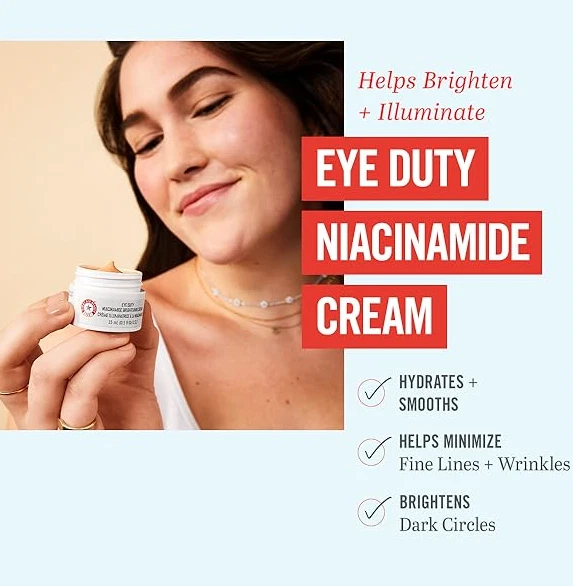 6X First Aid Beauty FAB Eye Duty Niacinamide Brightening Cream 0.1oz/3mL Each - Image 3 of 4