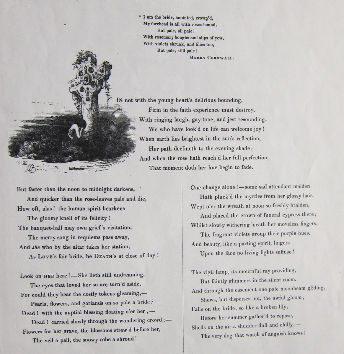 THE BRIDE OF DEATH (Victim of Vanity) • Thomas Jones Barker • J