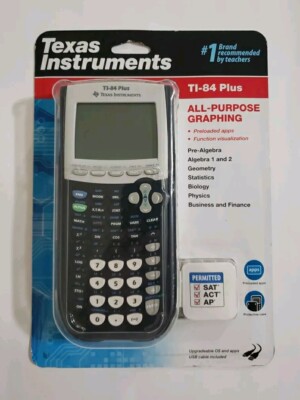 Texas Instruments TI-84 Plus Graphing Calculator & Cover