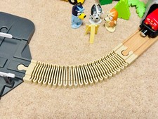 Flexible Wooden Train Track 22cm,  Free Accessories, Kids Gift & Brio Compatible