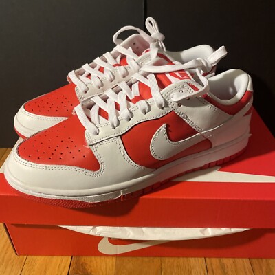 Nike Men's Dunk Low Retro University Red White DD1391-600 Size 9.5 Fast Shipping