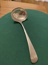 Georgian Solid Hallmarked Silver Ladle 1802- Solomon Hougham 34.70 g -17cm Long