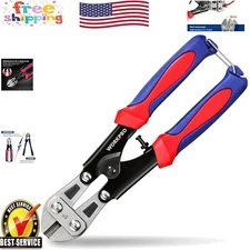Portable 8-Inch Heavy-Duty Mini Bolt Cutter with Ergonomic Anti-Slip Handle