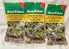 Rain Bird 8 15 ft. Adjustable Pattern Shrub Nozzle with Adapter Black - Lot of 3