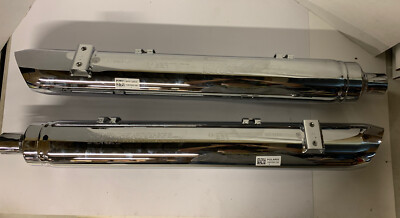 Polaris Muffler Stage 0 RH LH Chrome | 1263259-156 1263260-156