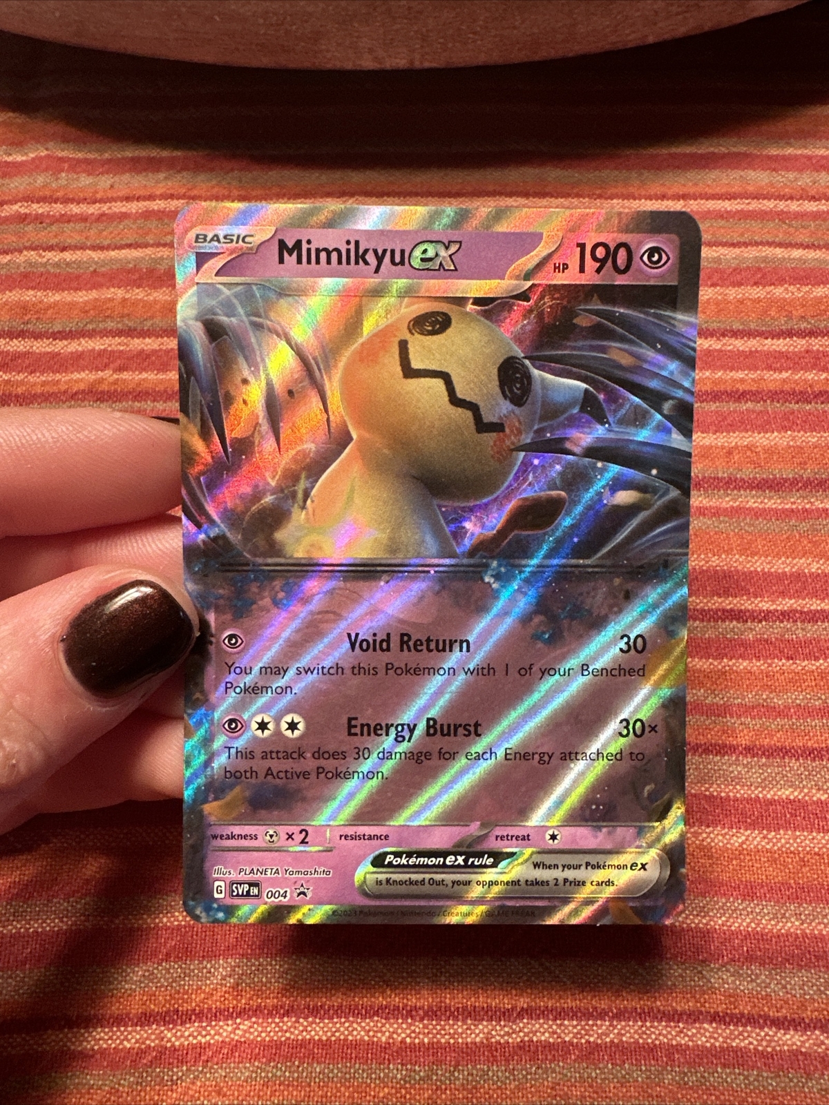 Mimikyu ex SVP004 | SV - Scarlet & Violet Promo | Ultra Rare | Pokemon NM