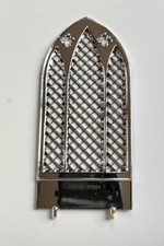 Silber gewölbtes Kirchenfenster für Braut und Bräutigam Hochzeit Kuchen Topper Dekoration