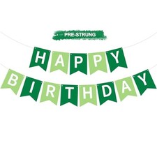 Happy Birthday Banner Pre-Strung Birthday Decorations Birthday Party Backdrop...