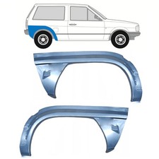 Für Volkswagen Polo 86C 1981-1984 3 Tür Radlauf Reparaturblech Kotflügel / Paar