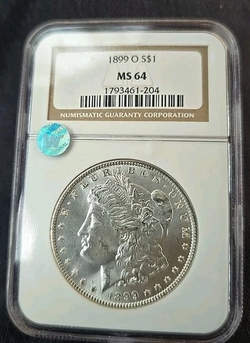 NGC MS64 1899-O Morgan $1 Silver Dollar US Coin SIGHT WHITE CERTIFIED