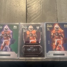 2025 Wildcard Nico Iamaleava 3 Card Lot 🔥.  1/5, 4/35, 49/50 Chase Rising Heat￼