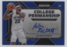 2023-24 Prizm Draft Picks College Penmanship Blue 88/125 Jalen Pickett Auto 1mz7