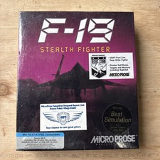 F-19 Stealth Fighter PC, 1988 Microprose - SEALED NEW