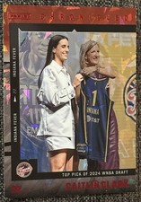 2025 Panini Caitlin Clark Chronicled No. 1 Red Cracked Ice Indiana Fever