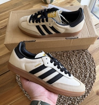 Adidas Samba OG Cremeweiß Sand Strata (Damen) (ID0478) UK 5 NEU - Schneller Versand