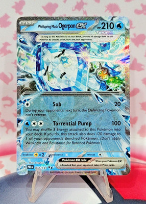 Wellspring Mask Ogerpon ex 027/131 Double Rare Prismatic Evolutions Pokémon NM