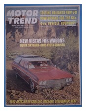 Motor Trend March 1964 Buick Skylark Station Wagon Vehicles Magazine Motor Trend March 1964 Buick Skylark Station Wagon Vehicles Magazine
