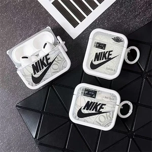 Pour Apple AirPods Décision 1/2, Pro 2, 4 Couverture complète antichoc & Les écouteurs tiennent la ceinture.