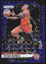 2024 Panini Prizm WNBA #57 Tiffany Mitchell Blue Velocity Prizms