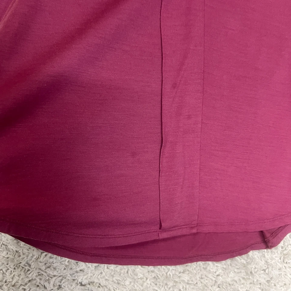 Camisa Top Kit Ace Mujer Pequeña Manga Larga Mezcla Lana Cuello en V Foto 2 de 4