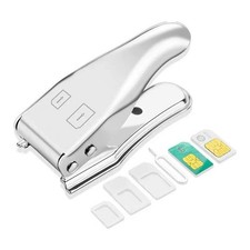 Sim Card Cutter, Micro SIM/Nano SIM 2-in-1 Cutting Silver