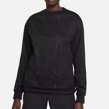 NWT Nike Women's Small Storm-Fit Pullover Windbreaker Jacket Black Golf