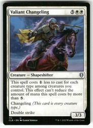 Valiant Changeling 711/1080 Commander Legends: Battle for Baldur's Gate Uncommon