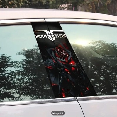 RAMM STEIN - Aufkleber, Ramm stein, Rosenrot, PKW Aufkleber, Groß