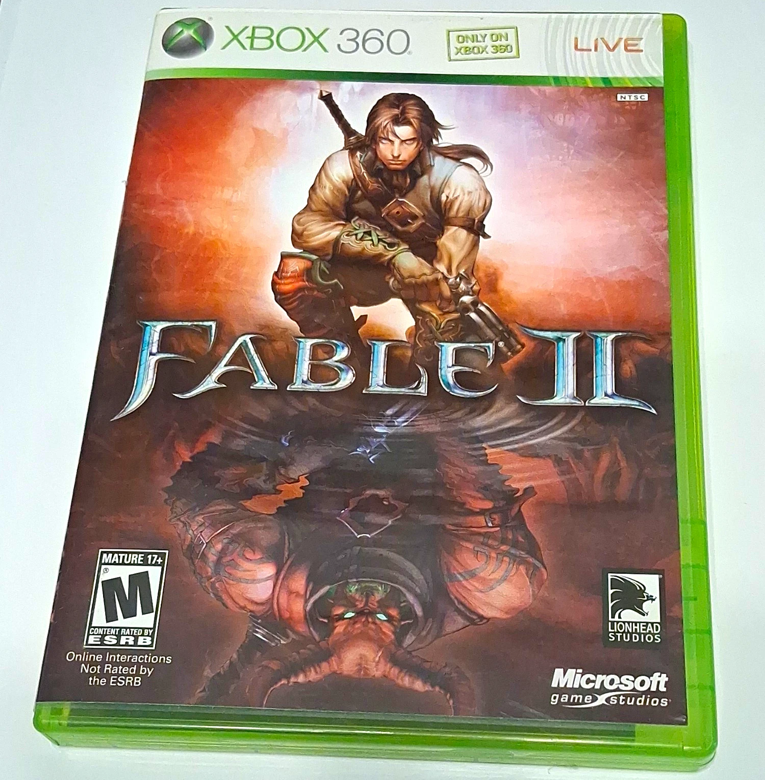Microsoft Fable II Xbox 360 M Role Playing Action RPG NTSC-U/C Multiplayer Case
