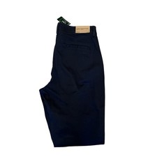 LL Bean Womens Comfort Stretch Pants 6 M/T Navy Straight Leg Midrise Classic NEW