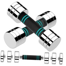 Steel Adjustable Dumbbell Set of 2,Free Weights Dumbbells 5 lbx2