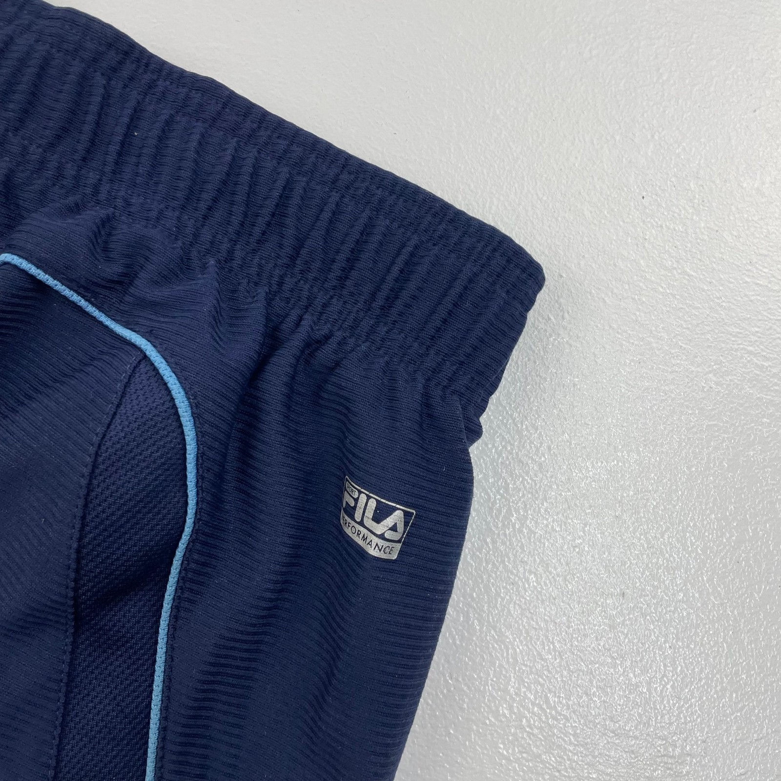 FILA SPORT pantaloncino sportivo performance blu elastico in vita uomo XL