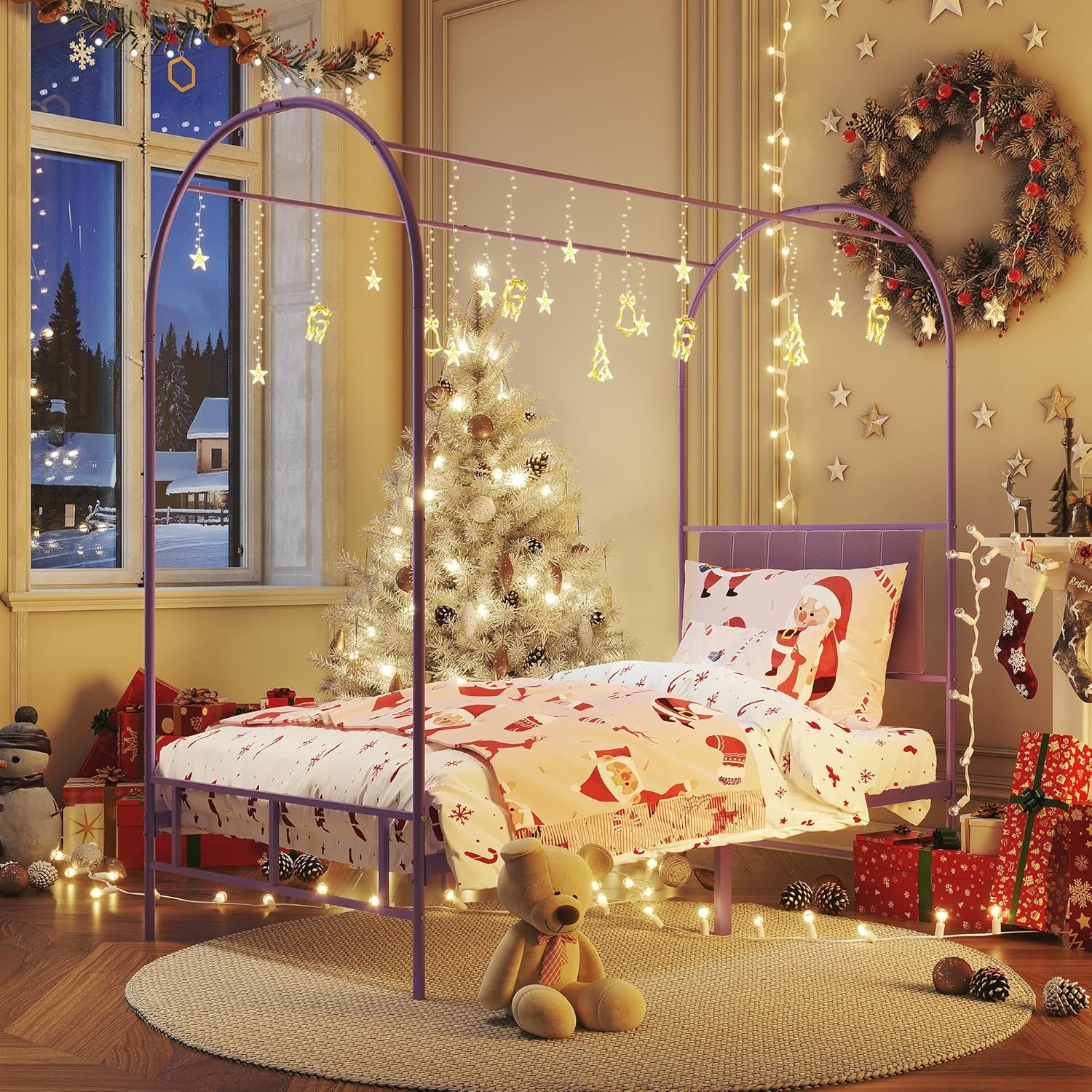 W/ Headboard For Kids Teens