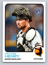 2022 Topps Heritage #656 Payton Henry RC Miami Marlins Rookie