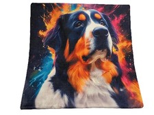 Bernese Mountain Dog Colorful Double Throw Pillow Cover Holiday Home Decor