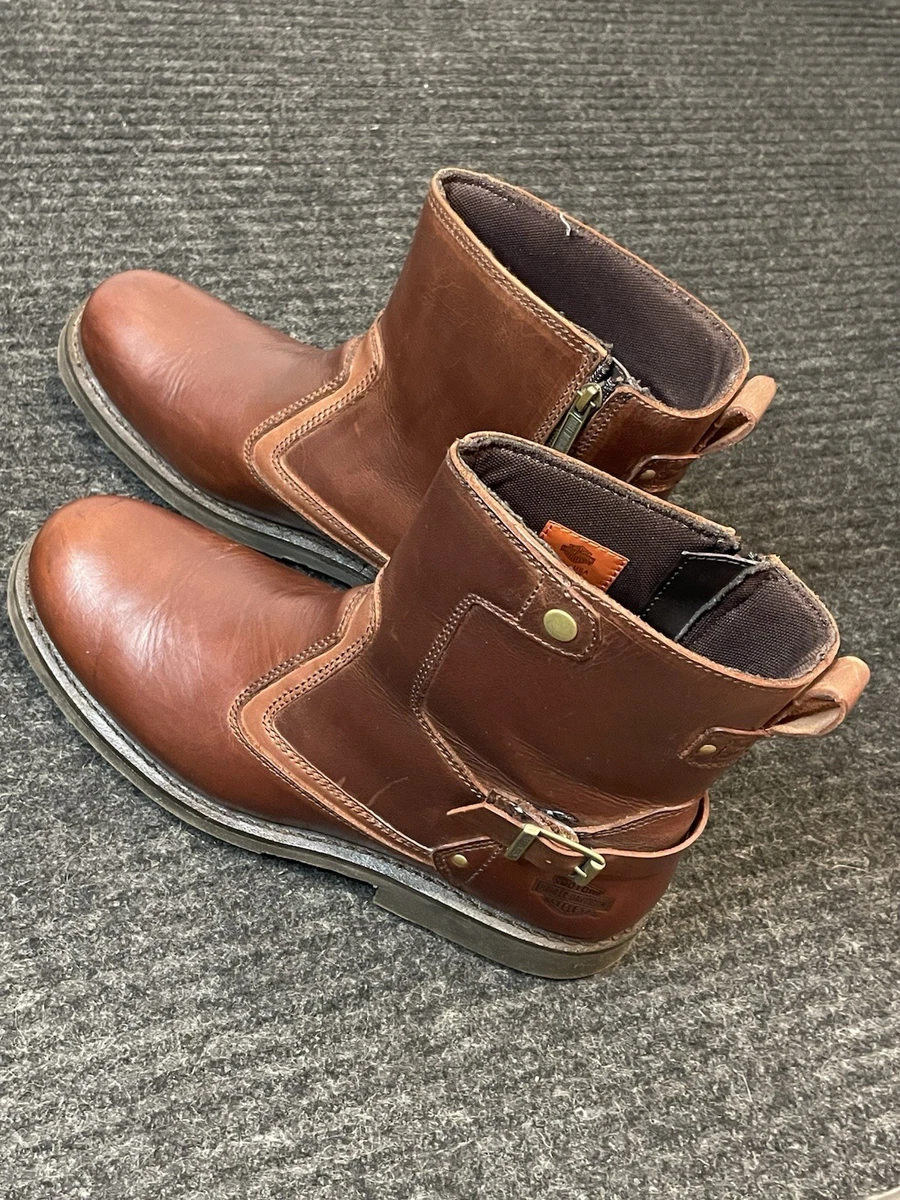 Harley-Davidson Brown Biker Boots for Men for Sale - Shop  display picture 3