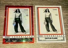  Catlin Clark panini chronicles Red Holo Cracked Ice & Base Time Magazine 2025!!