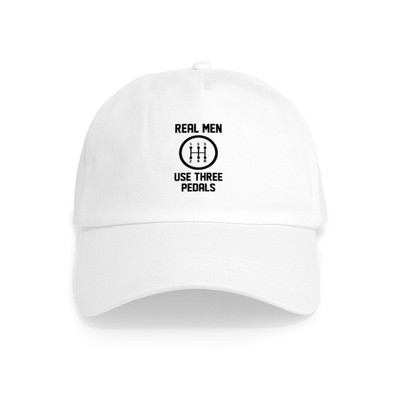 CafePress Real Men Use Three Pedals Cap Classic Baseball Cap (299217924)