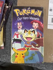Pokémon Our Hero Meowth Factory Sealed VHS 1997 1998