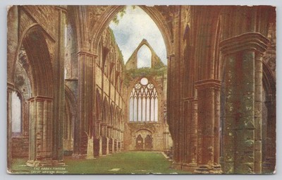 Vintage Tintern Abbey Wales GWR Postcard Great Western Railway Series 5