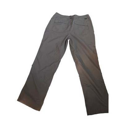 The North Face Womens Gray Cargo Hiking Pants Roll Up Tab Size 12 Regular