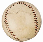 BABE RUTH, LOU GEHRIG, CHAS. GEHRINGER Signed YANKEES Baseball PSA & BECKETT LOA