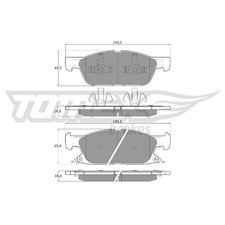 Satz Bremsbeläge Bremsklötze vorne für Ford Kuga 3 DFK S-MAX CJ | 23825516