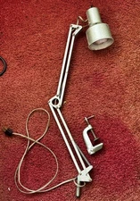Rare ! Vintage Industrial Desk Table Lamp Drafting Light Articulating Japan DYMO