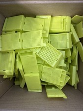 Tissue Embedding Cassettes with Attached Lids 250/Pk Yellow New