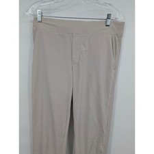 Athleta Brooklyn Ankle Pants Tan Pull on Women's sz 6