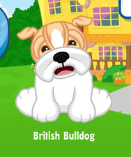 Webkinz Classic British Bulldog Virtual PET Adoption Code Only Messaged
